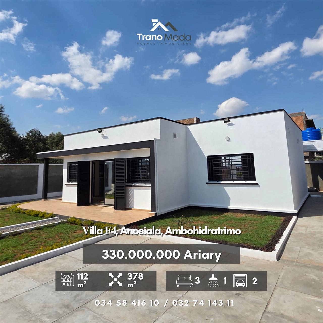Villa F4 de plain-pied neuve — Anosiala, Ambohidratrimo - photo 4
