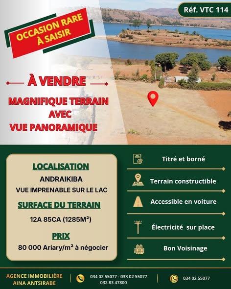 Terrain 1 285 m² à vendre — Andraikiba - photo 1