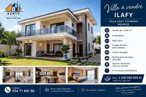 Maison 4 ch. à vendre — Ilafy — 2 200 000 000 Ar | Fonenako
