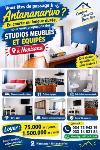 Appartement à louer — Nanisana — 1 500 000 Ar | Fonenako