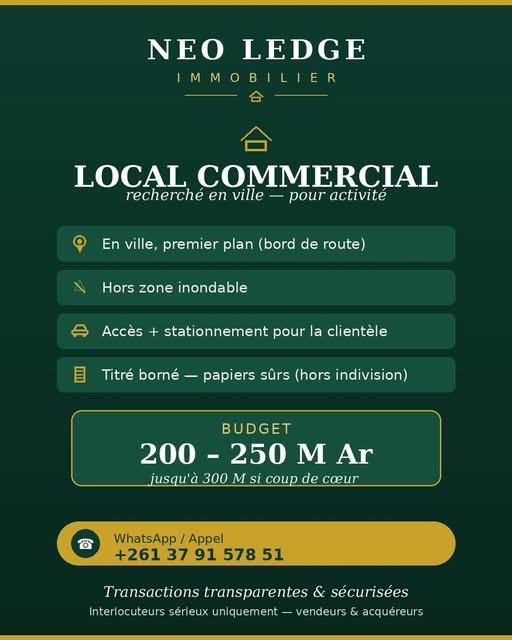 Local commercial à vendre — Mahitsy - photo 1