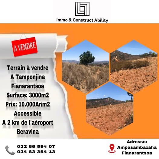 Terrain 3 000 m² à vendre — Fianarantsoa - photo 1