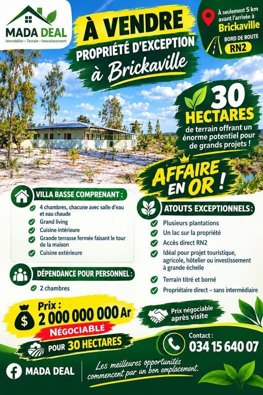 Maison 4 ch. à vendre — Brickaville - photo 1
