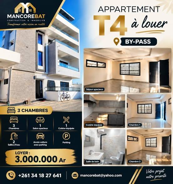 Appartement 3 ch. à louer — Antananarivo - photo 1