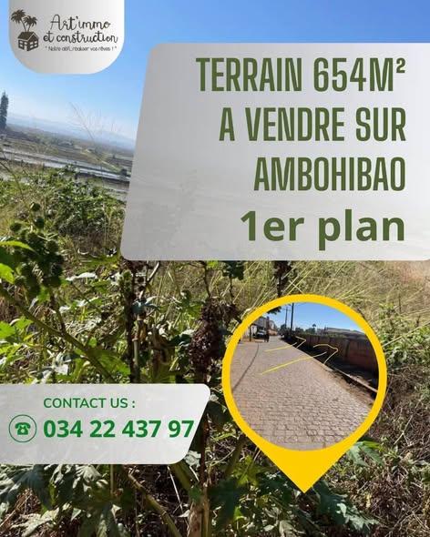 Terrain 654 m² à vendre — Ambohibao - photo 1