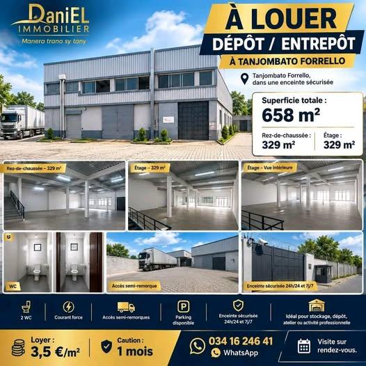 Entrepôt 329 m² à louer — Tanjombato - photo 1