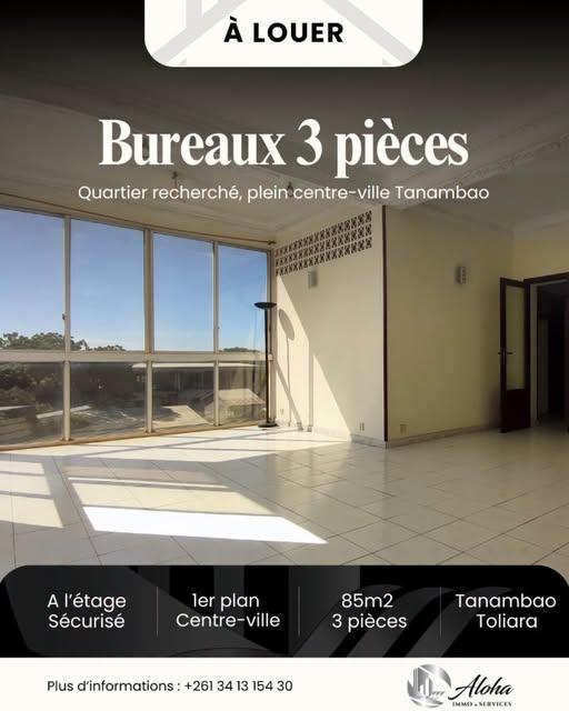 Bureau 2 ch. 85 m² à louer — Toliara - photo 1