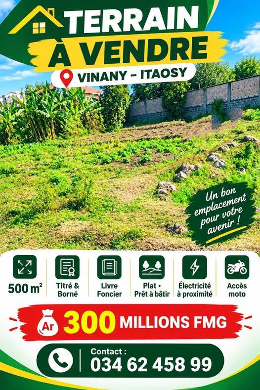 Terrain 500 m² à vendre — Itaosy - photo 1