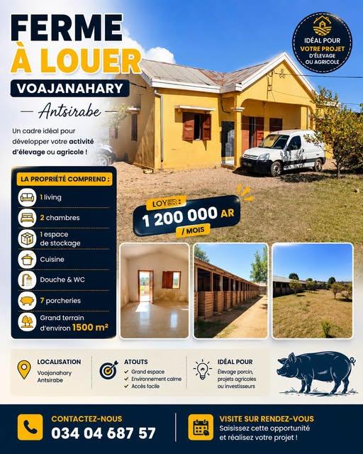 Maison 2 ch. à louer — Antsirabe - photo 1
